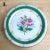 19 Century Green Floral Porcelain Plate, Set of 3 For Sale - Image 4 of 7