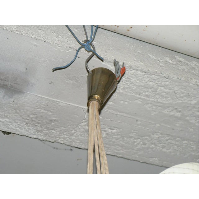 Brass Tulip Ceiling Lamp, 1950s For Sale - Image 5 of 6