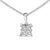 Embrace timeless elegance with this mesmerizing pendant necklace, masterfully crafted from rhodium-plated .925 sterling...