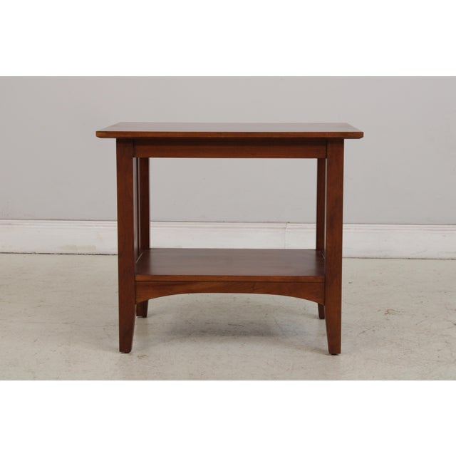 Mission Ethan Allen Cherry Mission Style End Table For Sale - Image 3 of 15