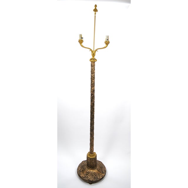 This elegant Italian floor lamp, dating to the mid-to-late 19th century, reflects the refined decorative taste of the...