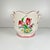 Large KG Lunéville cachepot, "Réverbère" model, rose motif Dimensions: 27 x 23 cm Height: 20 cm Very good overall...