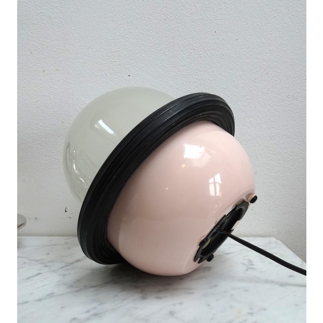 UFO Table Lamp in Glass and Metal attributed to Sicme, Italy, 1980s For Sale - Image 6 of 14