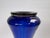 Vintage Mary Gregory Style Cobalt Blue Glass Vase With Ruffled Rim For Sale - Image 10 of 12