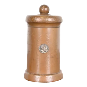 Benedict Studios Arts & Crafts Hammered Copper Humidor, Circa 1910