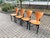 Italian Triangle Dining Chairs, 1980s, Set of 4, in Good conditions. Designed 1980 to 1989