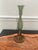 Modern Crate&Barrel. Milano Large Green Glass Taper Candle Holder 12.5" For Sale - Image 3 of 4