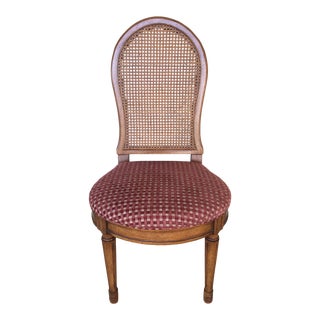 John Stuart French Country Cain Back Vanity Chair For Sale