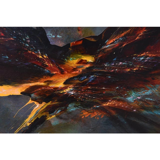Bird Fury Painting by Leonardo Nierman, Circa 1966 For Sale - Image 4 of 9