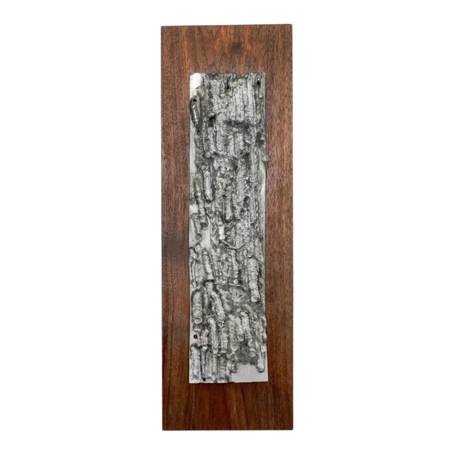 1970s Brutalist Cast Aluminum Relief For Sale