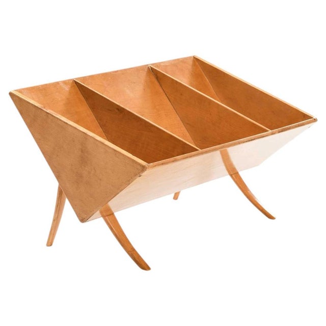 The rare and early book crib model t-704, designed by bruno mathsson and produced by firma karl mathsson in värnamo,...