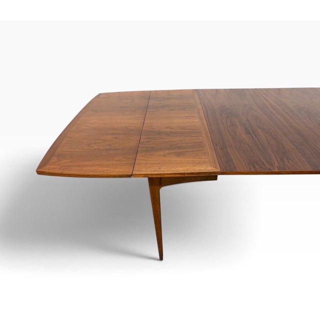 Mid-Century Modern Lane Rhythm Drop-Leaf Walnut Dining Table W/Leaves For Sale - Image 12 of 15