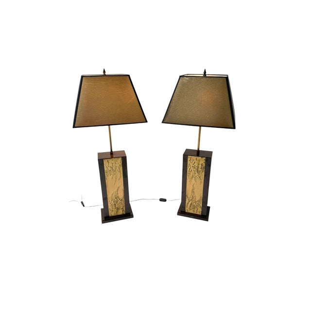 Hollywood Regency Table Lamps by Georges Mathias, Belgium, 1980s, Set of 2 For Sale - Image 11 of 11