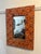 One of a kind Olde Good Things Mirror crafted of antique over 100 year old ceiling tin tiles. This is a vibrant burnt...