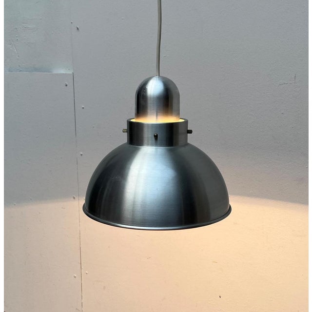 Mid-Century Space Age Minimalist Aluminum Pendant Lamp, 1960s For Sale - Image 17 of 18