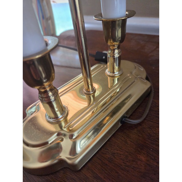 Late 20th Century Late 20th Century Petite Brass Bouillotte Candle Lamp For Sale - Image 5 of 11