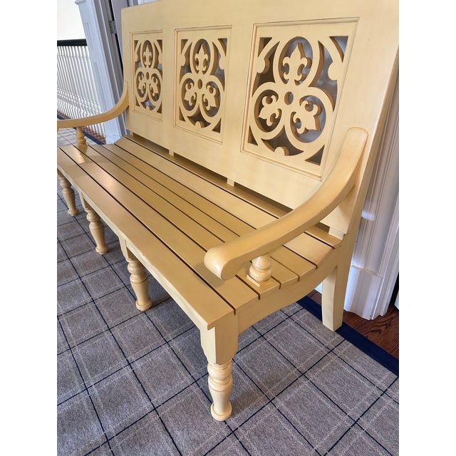 This Coastal New England inspired bench by Somerset Bay is made from mahogany and features a hand painted finish. With...