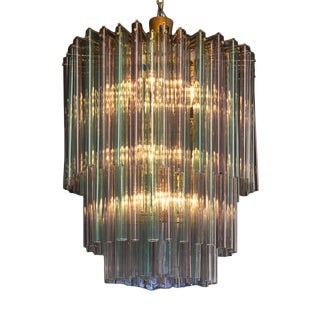 Vintage Italian Glass Chandelier by Venini, 1964 For Sale