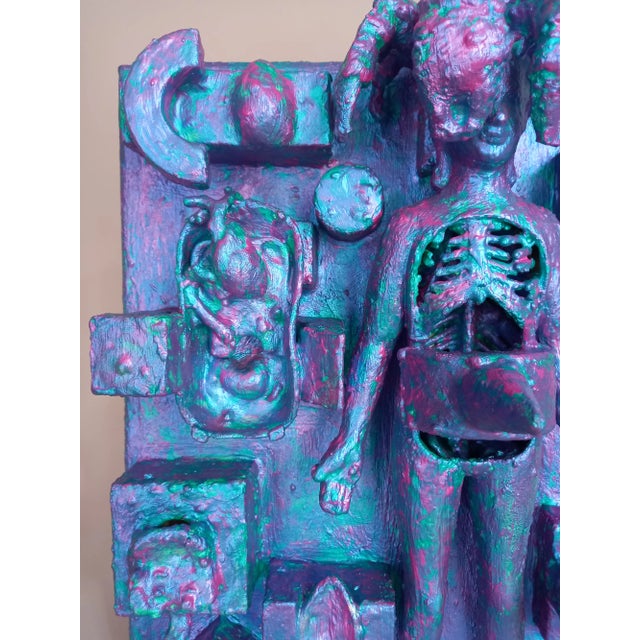 Contemporary Relief Sculpture Painting by Diane Grant For Sale - Image 12 of 12