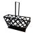 1970s Mid Century Modern Metal Magazine Rack / Log Holder For Sale