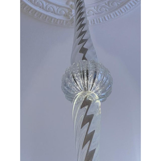 Murano Glass Chandelier attributed to Barovier & Toso, 1940s For Sale - Image 16 of 18