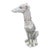 Mid 20th century classic Italian Majolica Whippet dog figure.