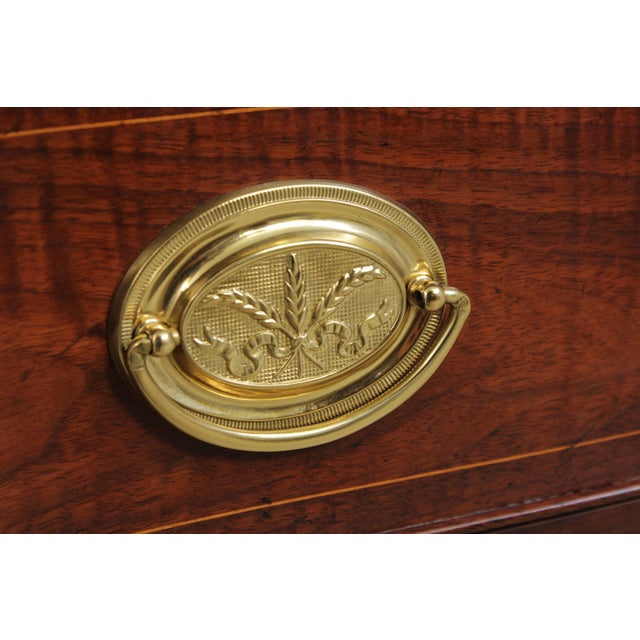 Baker Inlaid Walnut Colonial Williamsburg Virginia Chest For Sale - Image 10 of 18