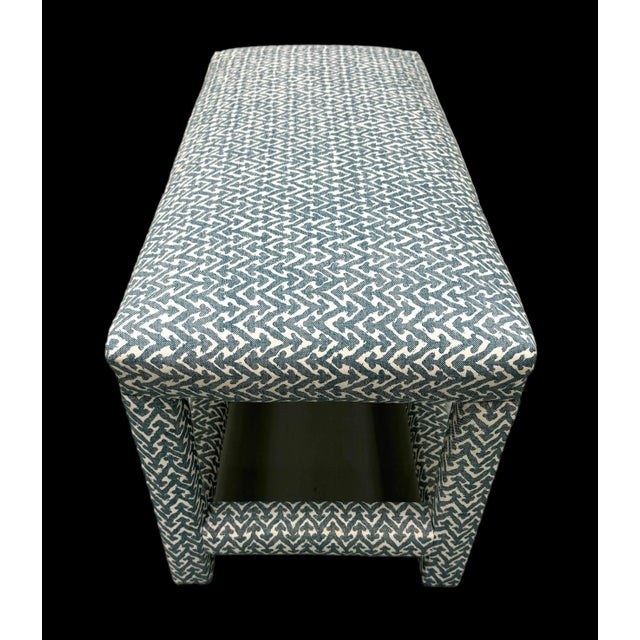 Textile Fermoie Rabanna Parsons Style Bench For Sale - Image 7 of 9