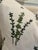 Early 21st Century Truett Designs Linen Blend (95% Cotton 5% Linen) Pillow in White and Forest Geen For Sale - Image 5 of 5