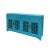 Asian Pastel Blue Shutter Doors Hardware Sideboard Credenza Console Cabinet For Sale - Image 4 of 7