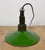 Industrial Green Enamel Military Pendant Lamp with Cast Aluminium Top, 1960s For Sale - Image 12 of 18