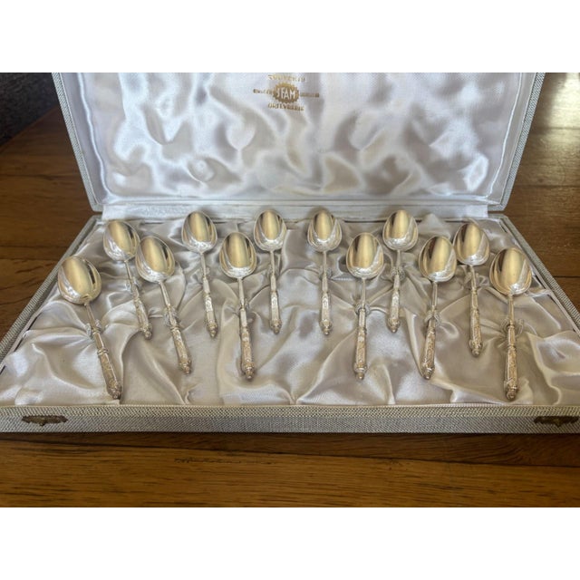 Early 20th Century Louis XVI Silver-Plated Dessert Service For Sale - Image 3 of 8