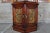 1970s Set of 2 Japanese Red Oak Dragon Carved Hexagonal Pagoda Vitrine Curio Display Cabinets For Sale - Image 9 of 12