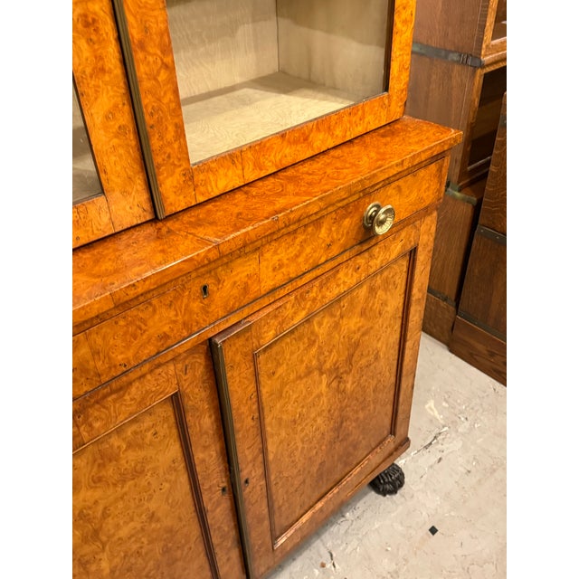 Antique Burl Wood Bookcase/Cabinet, Circa 1815 For Sale - Image 12 of 12