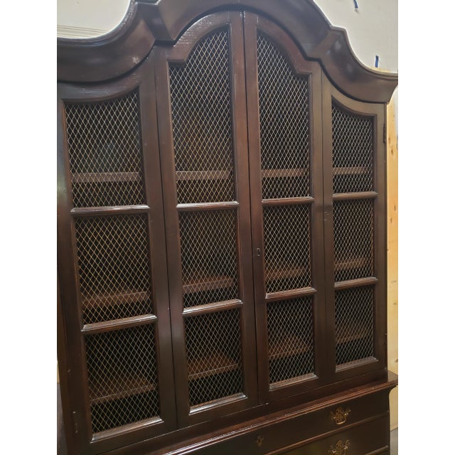 Dutch Style Armoire/storage cabinet. This was a custom cabinet made for a client's Living room. The finish is ebonized...