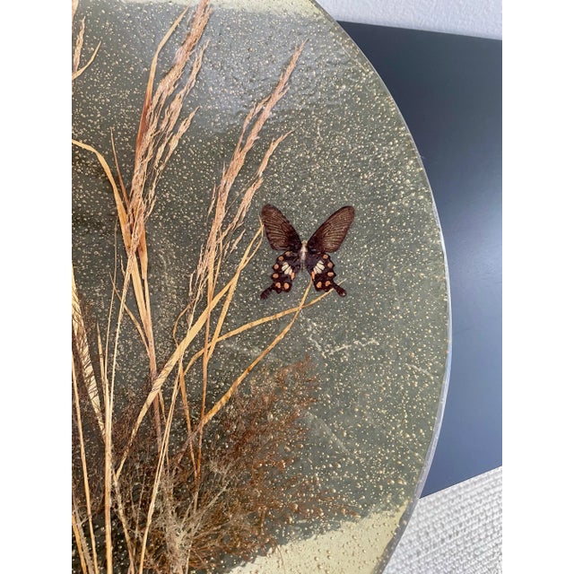 Vintage Oversized Resin Butterfly Wheat Serving or Fruit Bowl For Sale - Image 10 of 11