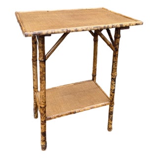19th Century English Bamboo Table For Sale