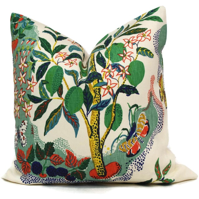 20" x 20" Citrus Garden With Lime Tree Decorative Pillow Cover Chairish