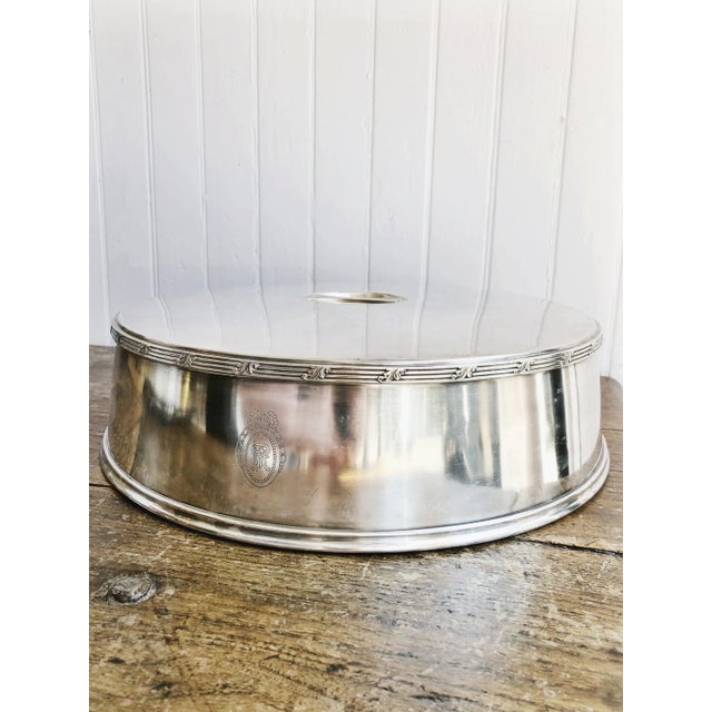 Silver Vintage Silver Plated Platter Cover From the St Regis Hotel Nyc For Sale - Image 8 of 9
