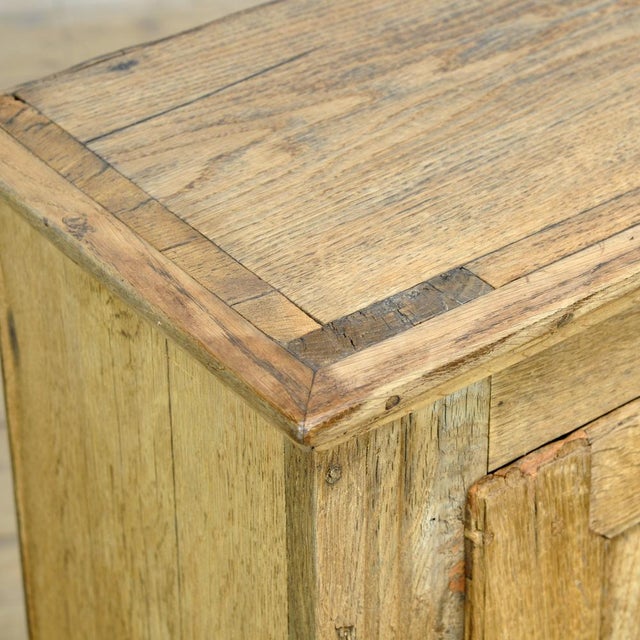 Wood Small Oak Cabinet, 1820s For Sale - Image 7 of 16