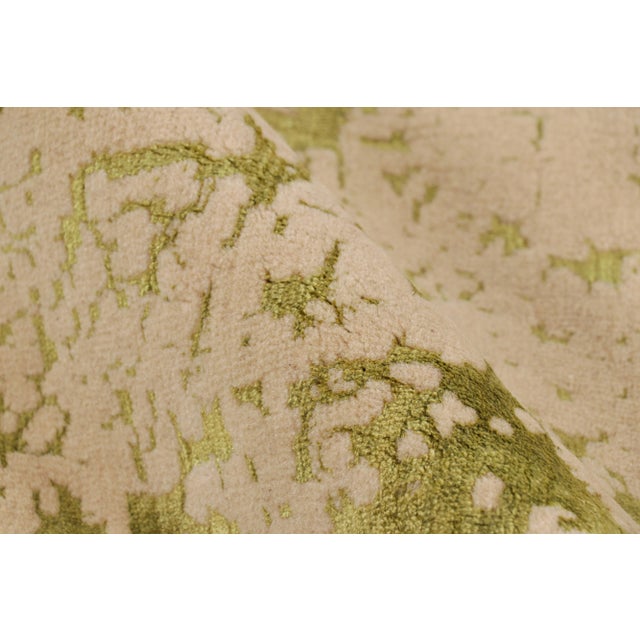 Textile Rug & Kilim’s Modern Classics Rug in Beige & Green With Abstract Patterns For Sale - Image 7 of 8
