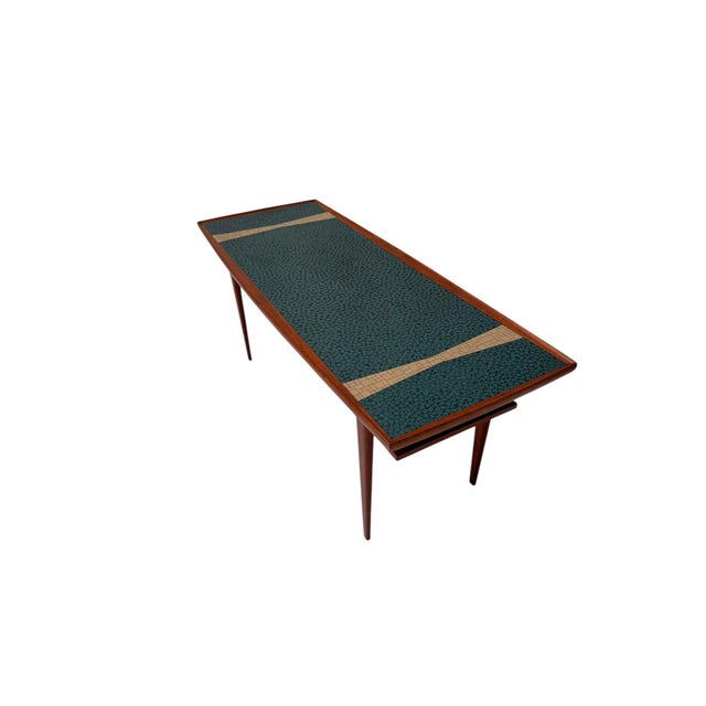 Mid-Century Modern Coffee Table with Mosaic Top from Berthold Muller, 1950s For Sale - Image 4 of 11