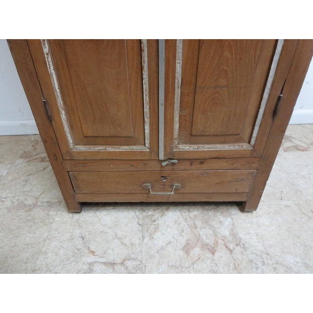 Antique Primitive architectural salvage Hutch China Cabinet Cupboard For Sale - Image 9 of 11