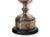 English silverplate sports trophy dated 1986, featuring an elegant twin handled cup raised on a stepped base. The...