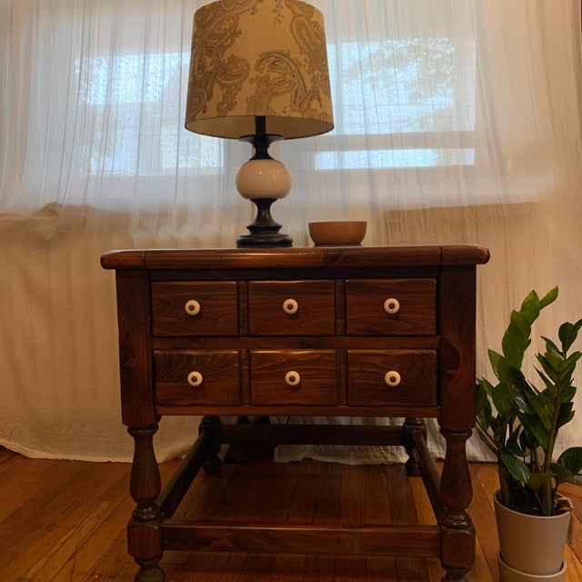 Ethan Allen Old Tavern Pine End Table Chairish