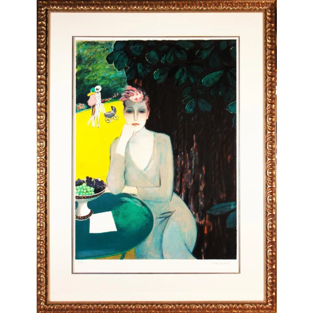 Jean-Pierre Cassigneul, "La Lettre" Large color lithograph, 1990 For Sale - Image 10 of 10