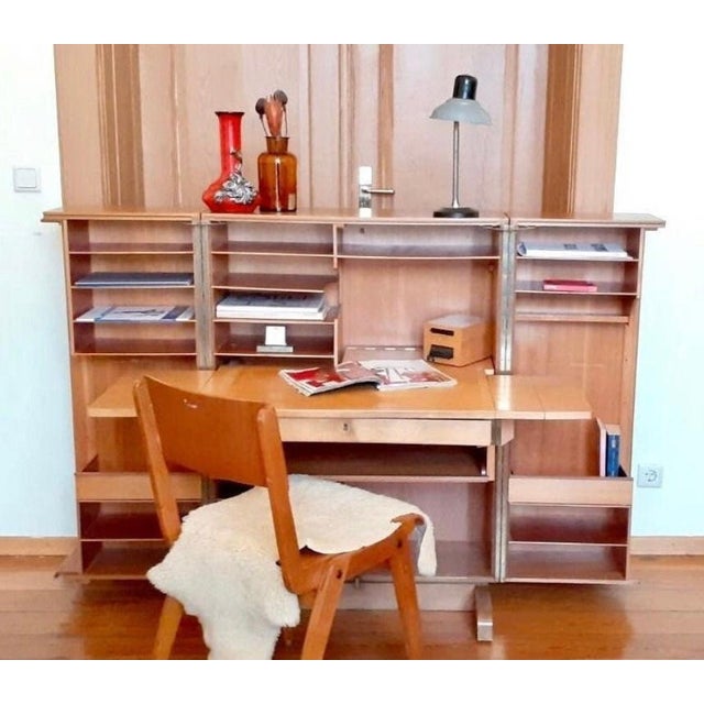 Vintage Bauhaus Fusion Secretaire Desk from Multifunctional Workstation, 1950s For Sale - Image 4 of 6