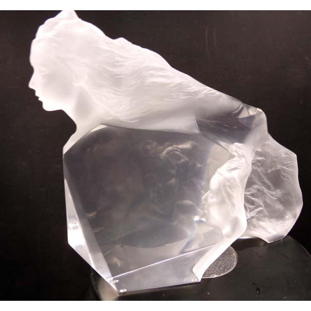 Frederick Hart "Destiny" Lucite 1999 Acrylic Sculpture Hand Signed For Sale - Image 4 of 10