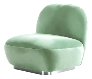 Susurro Accent Chair in Aquamarine Velvet from Moanne