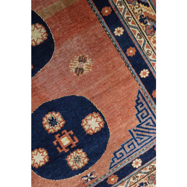 Traditional Antique Khotan- 4'4" X 6'2" For Sale - Image 3 of 8
